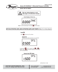 Thumbnail of document Manual - DH Digihelic® Differential Pressure Controller